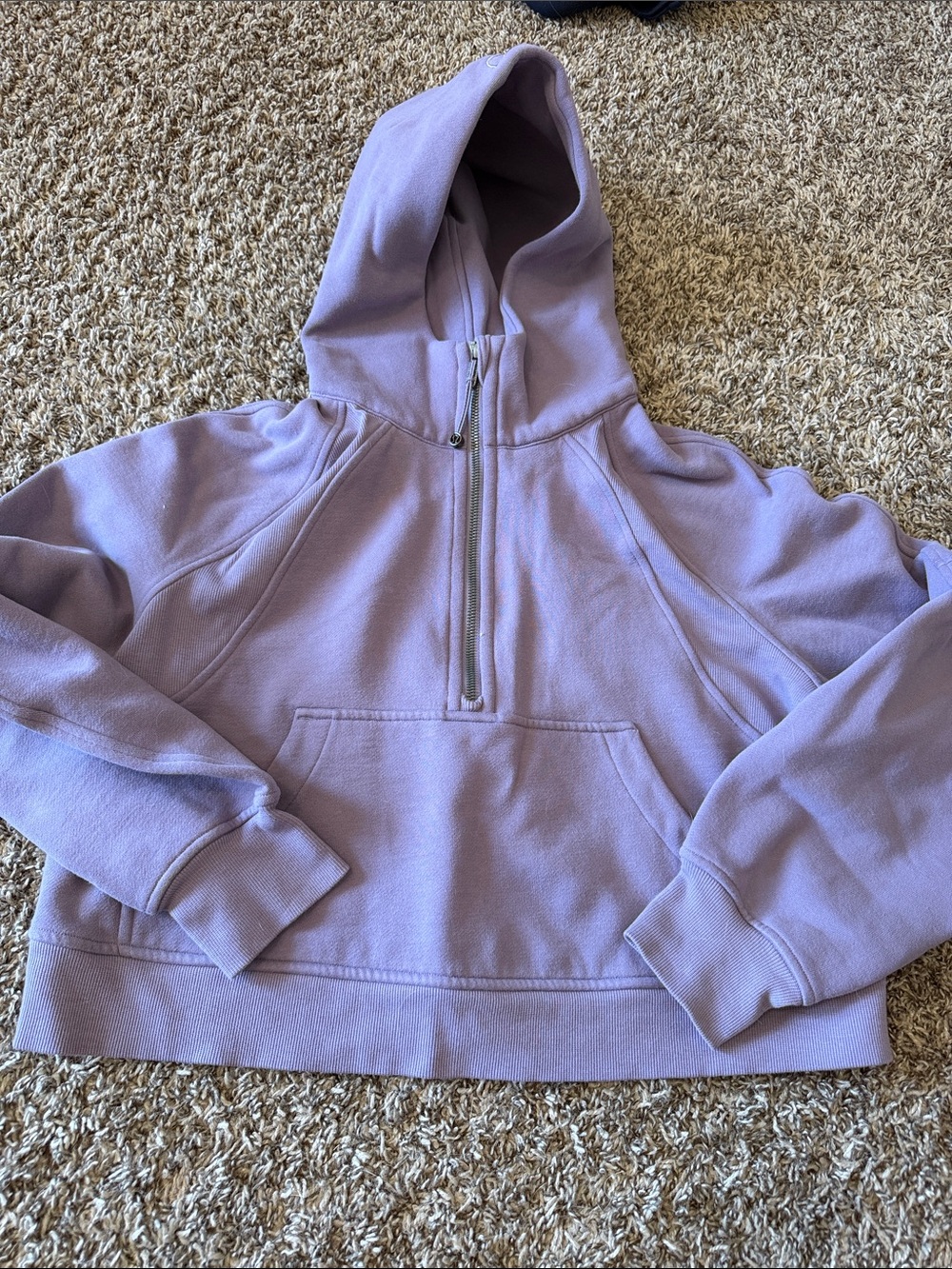 lululemon athletica Lavender Half-Zip Hoodie Sweater
